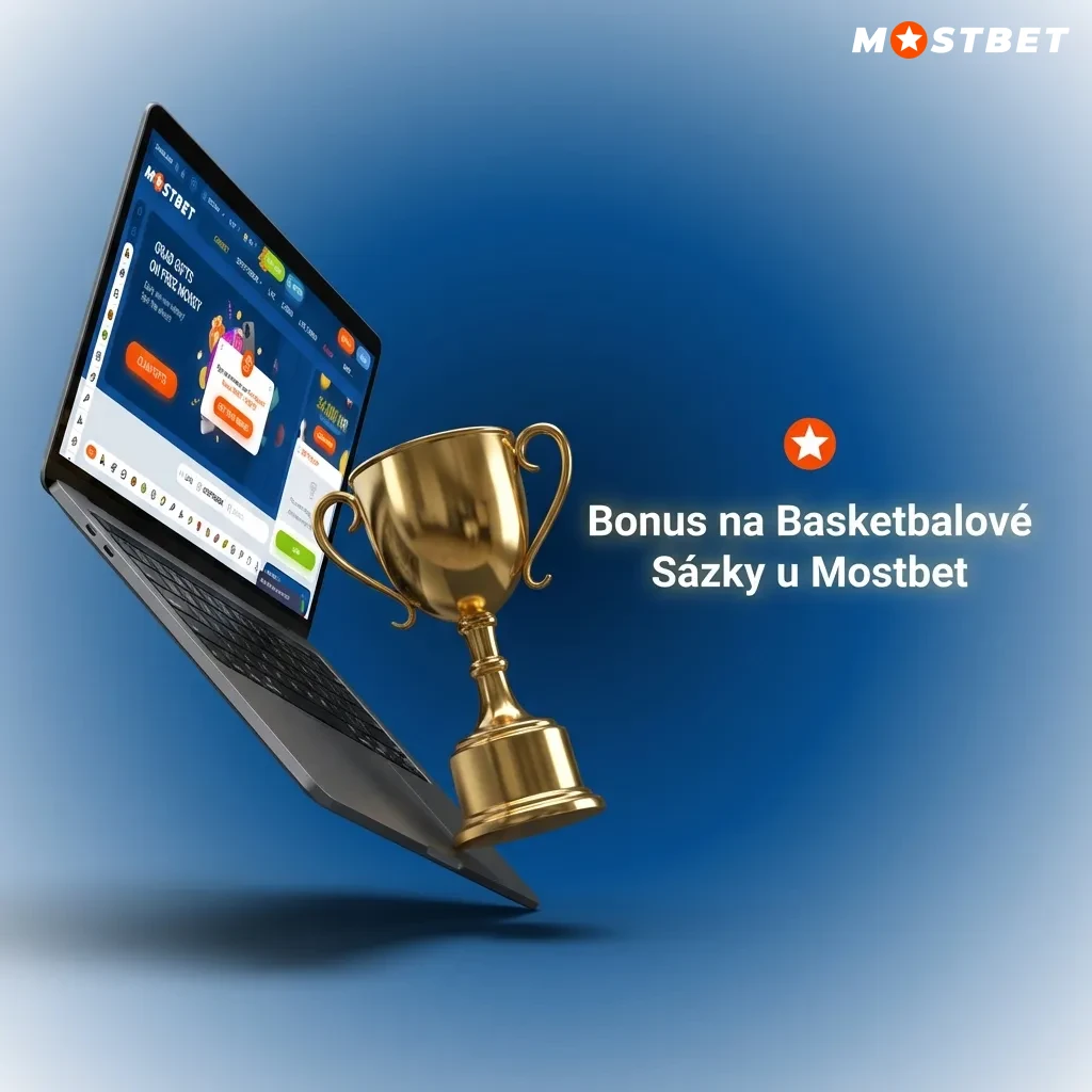 Mostbet basketball betting bonus offer showing up to 2,500 Kč welcome bonus for new accounts with sports wagering conditions