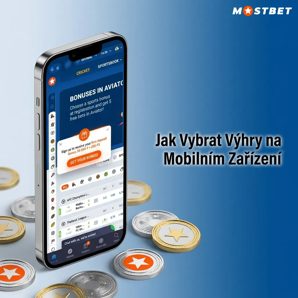 Guide showing steps to withdraw winnings from Mostbet mobile app, including navigation and payment method selection