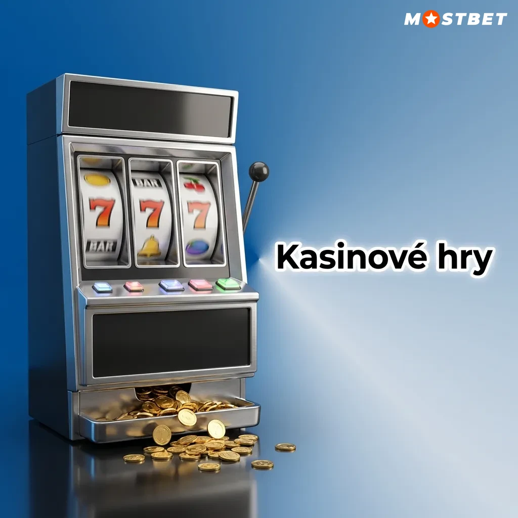 Různorodá kolekce kasinových her včetně slotů, rulety, blackjacku, pokeru a živého kasina s krupiéry