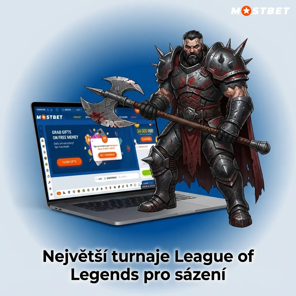 League of Legends tournament betting options including Worlds, MSI, LCK, LPL, and LEC championships on Mostbet platform