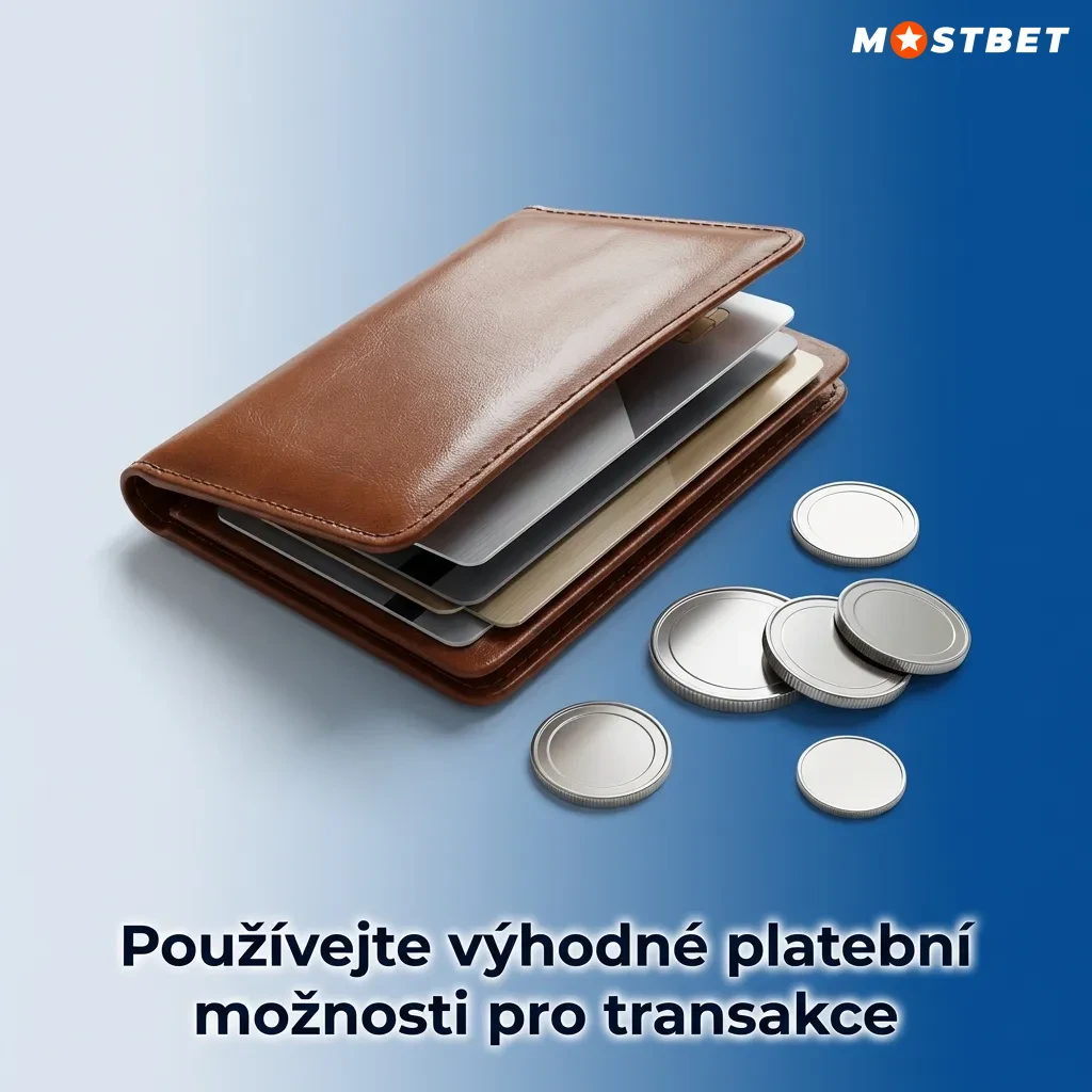 Různé platební metody včetně Visa, Mastercard, Skrill, kryptoměn a e-peněženek pro bezpečné online transakce