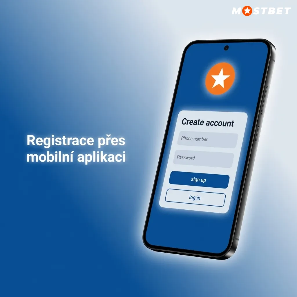 Mobile app registration screen showing step-by-step sign-up process with touch-optimized interface