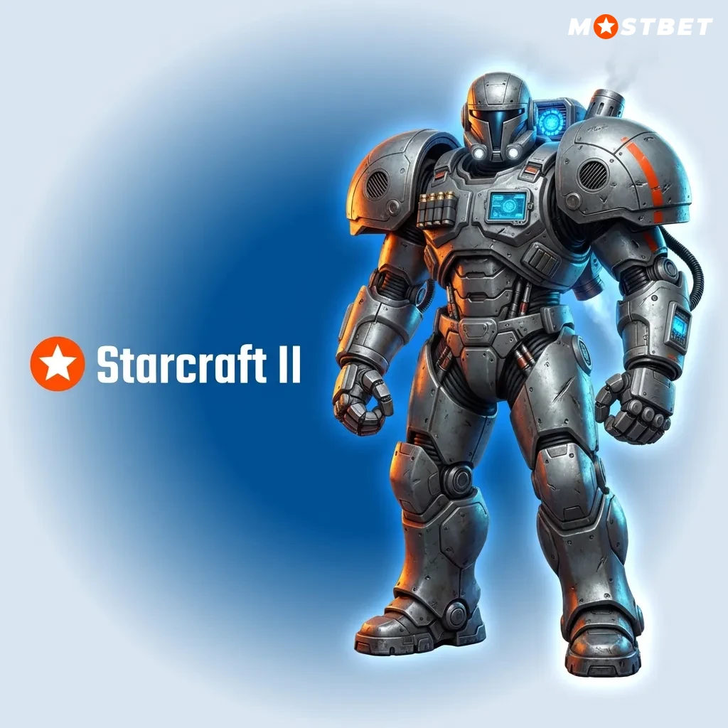 Professional StarCraft II competitive gaming with three unique races in strategic real-time battles and tournaments