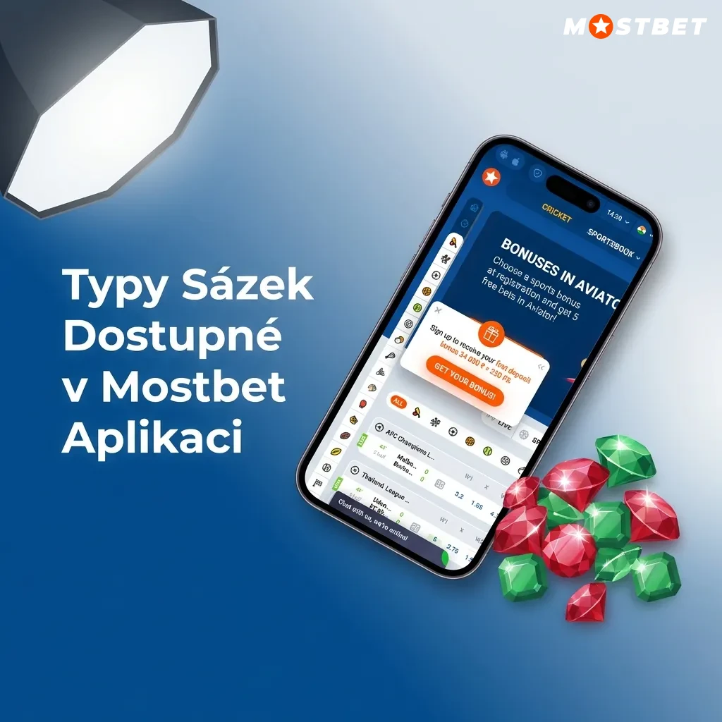 Mostbet aplikace nabízí různé typy sázek: single, akumulátor, systém, live sázky a handicap pro všechny hráče