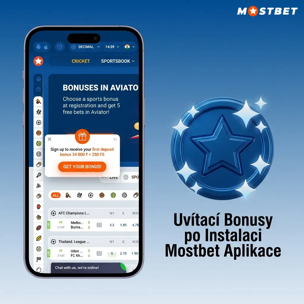 Mostbet aplikace uvítací bonusy: 125% kasinový bonus, 250 free spinů, sportovní sázky až 10 000 Kč pro nové hráče