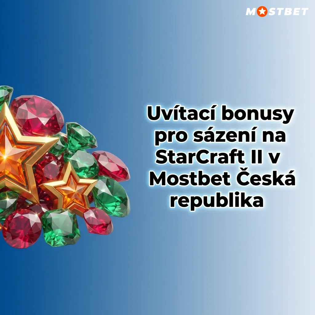Mostbet welcome bonus for StarCraft II betting in Czech Republic with 125% deposit match up to 10,000 CZK plus free spins